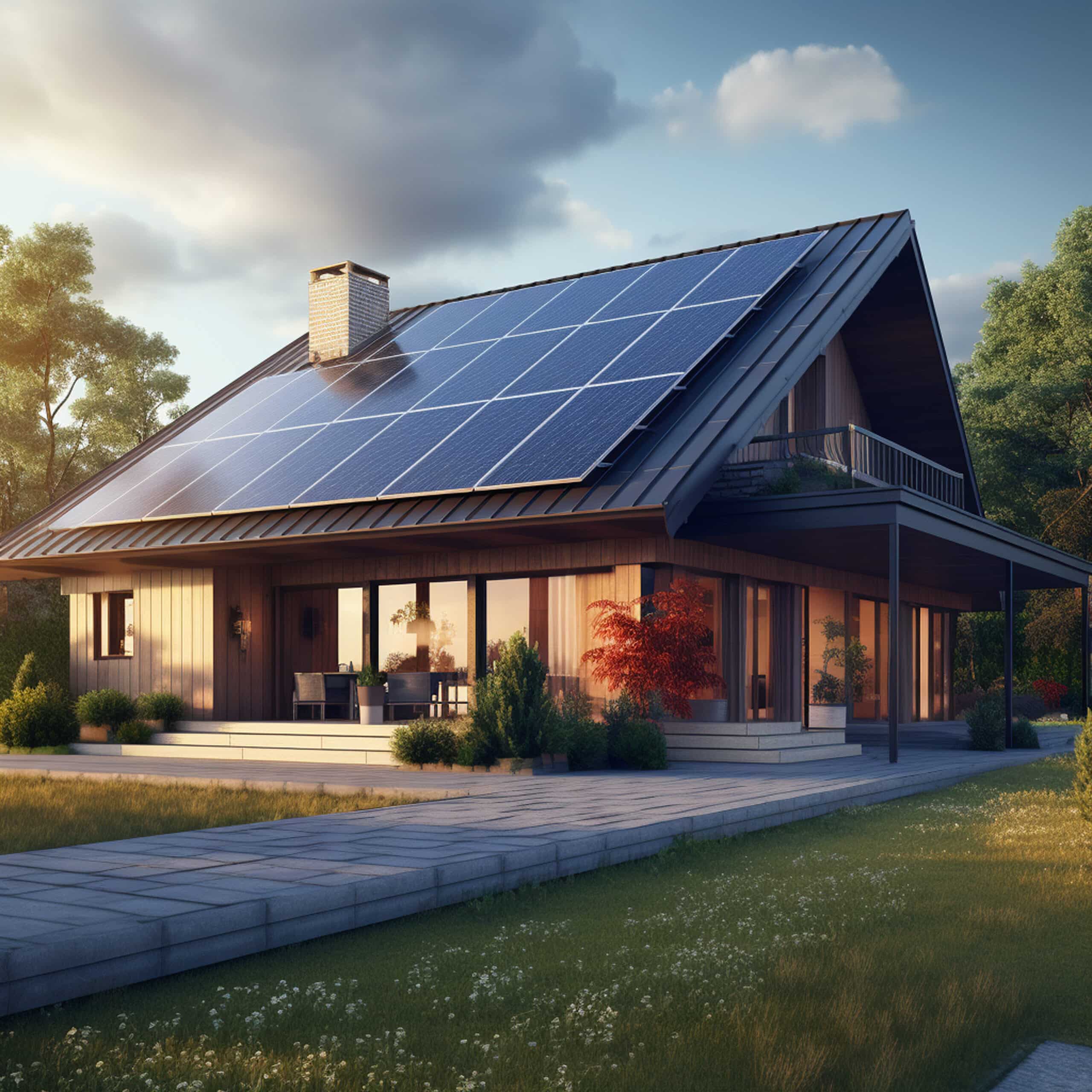 Panneau solaire à Cessy